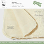 Pai Skincare - The Twin Flyer Organic Dual-Effect Face Cloth | Natural - Image 2