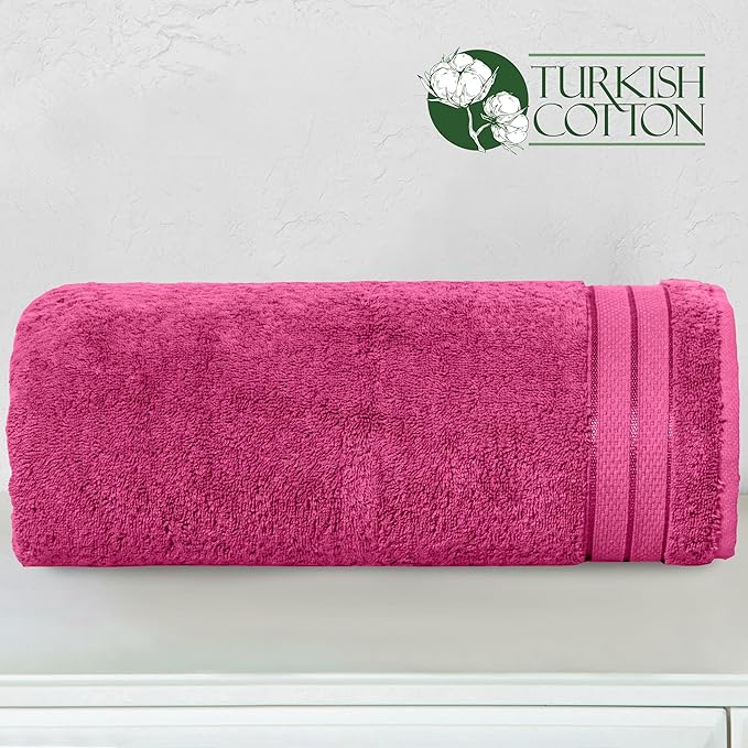 Elegant Comfort Three Line Popcorn Extra Large Luxury Bath Towel - Image 3