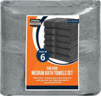Utopia Towels 6 Pack Medium Bath Towel Set, 24 by 48 Inches, 500 GSM 100% Ring - Image 7