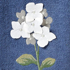 SKL Home Farm Hydrangea 100% Cotton 3D Embroidered 2pc Hand Towel Set, - Image 2