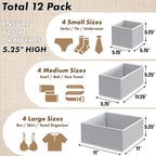 SIMPLE HOUSEWARE Foldable Drawer Organizer - Image 2