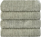 SKL Home CloudSoft Cotton Luxury 4 Pc Bath Towel Set by SKLHomebySaturdayKnightLtd