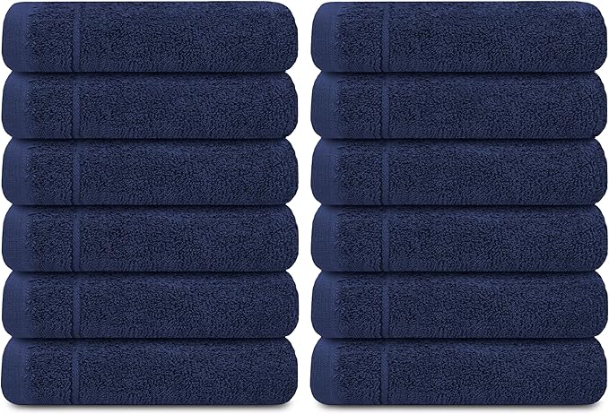 Tens Towels Pack of 12 Washcloths, 12 x 12 Inches, Lighter Weight, Quick to Dry - Image 8