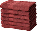 Amazon Basics 6-Piece Fade-Resistant 100% Cotton Hand Towels by AmazonBasics