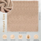 Newwiee 100 Pcs Washcloths Quick Drying Bathroom Wash Clothes 12 x 12 Inch Face - Image 2