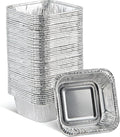 PLASTICPRO Disposable 3'' X 3 X 2'' Inch Square Aluminum Tin Foil Baking Pans by PLASTICPRO
