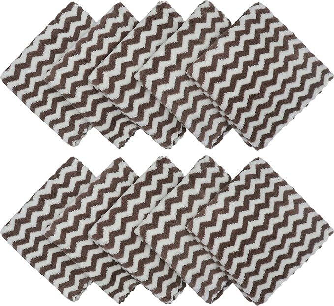 Microfiber Cleaning Cloth Lint Free Cleaning Rags, 10 Pack Fast Drying Dish Rags - Image 2