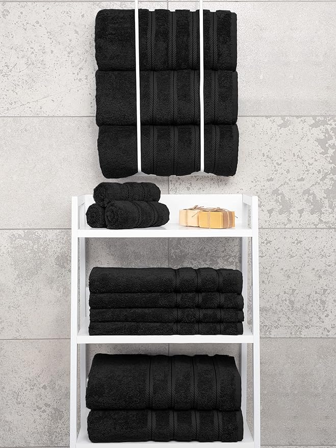 American Soft Linen Luxury 4 Piece Bath Towel Set, 600 GSM 100% Cotton Turkish - Image 7