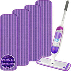 Reusable Mop Refills Pads for Swiffer PowerMop, 4 Pack Power Mop Refill Pads by ENSPOWAY