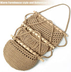 3 Tier Hanging Fruit Baskets for Kitchen, Boho Cotton Rope Handwoven Vegetable - Image 3