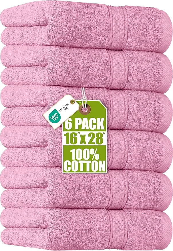 Utopia Towels 6 Pack Premium Hand Towels Set, 16 by 28 inches, 100% Ring Spun by UTOPIATOWELS