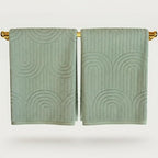 KIBAGA Decorative Hand Towels for Your Bathroom Or Kitchen – Luxurious Set of 2 by KIBAGA