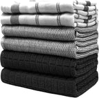 Premium Kitchen Towels | Large Cotton Dish Towels | Flat & Terry Highly - Image 6
