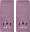 SKL Home Bee Kind 100% Cotton Embroidered 2pc Hand Towel Set, Decorative by SKLHomebySaturdayKnightLtd