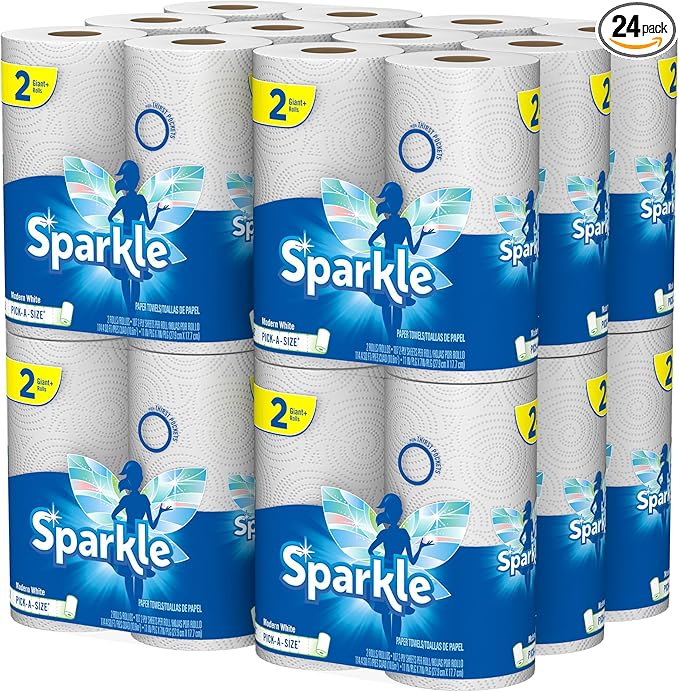 Sparkle Paper Towels, 24 Giant Rolls, Pick-A-Size by Sparkle%C2%AE