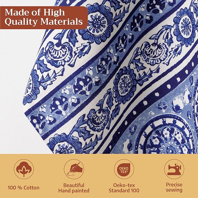 Maison d' Hermine Kitchen Towels Set of 3 100% Cotton 27.50" x 20" Reusable - Image 3