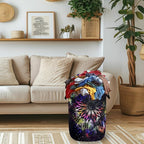 Personalize Mandala Laundry Basket Oxford Cloth Foldable Galaxy Laundry Hamper - Image 2