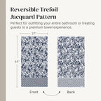 Modern Threads Trefoil Filigree 6-Piece 100% Cotton Towel Set – Reversible Yarn - Image 6
