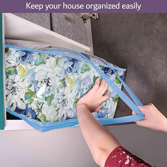 Clear Vinyl Zippered Storage Bags 40L Sturdy Storage Bags - Image 5