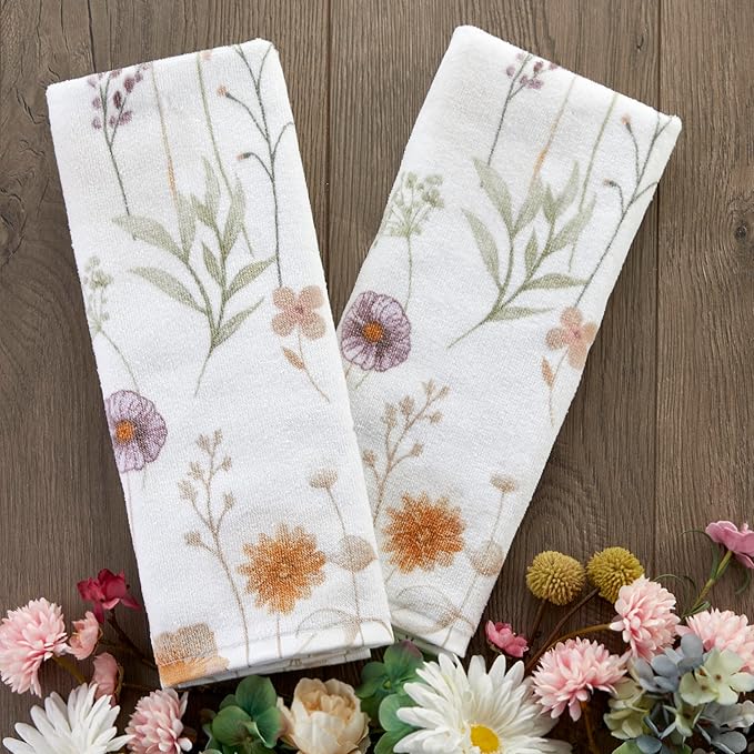 SKL Home Somerset 100% Cotton 2pc Hand Towel Set, Decorative - Image 4