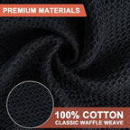 BOOMIBOO 8-Pack Kitchen Dish Cloths, 100% Cotton Waffle Weave, Ultra Soft - Image 3