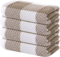 Homaxy 100% Cotton Waffle Weave Check Plaid Kitchen Towels, 13 x 28 Inches by Homaxy