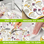 Kitchen Sink Splash Colorful Mushrooms Guard Faucet Mat Super Absorbent Fast - Image 5