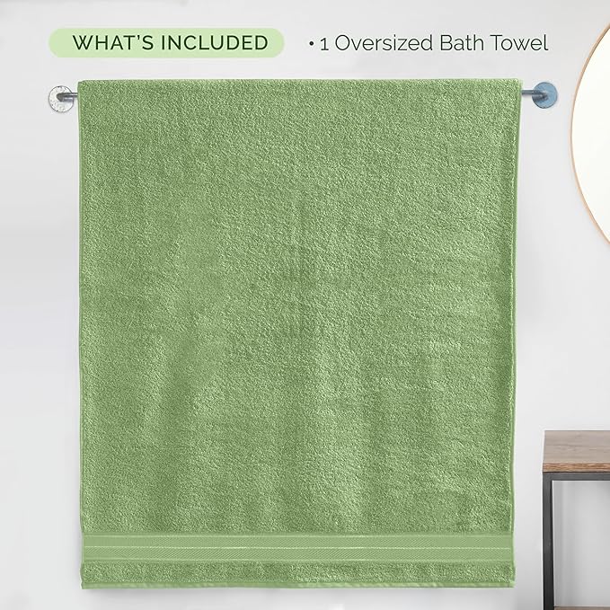 Elegant Comfort Three Line Popcorn Extra Large Luxury Bath Towel - Image 5