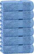 White Classic Light Blue Hand Towels by WhiteClassic