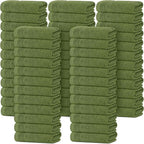Tens Towels Pack of 60 Washcloths, 12 x 12 Inches, Lighter Weight, Quick to Dry by TensTowels