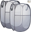 2 Pack Mesh Laundry Basket, Foldable Popup Laundry Hamper by LVXINLI