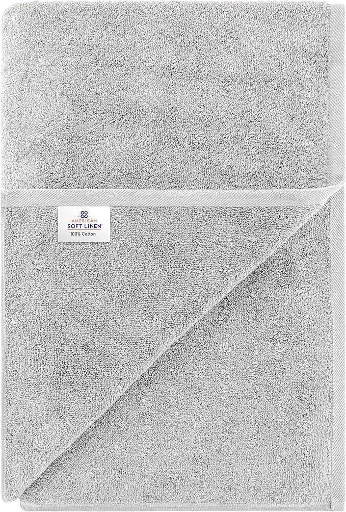 American Soft Linen 100% Cotton 600 GSM Turkish 40x80 Oversized Bath Towel Sheet - Image 6