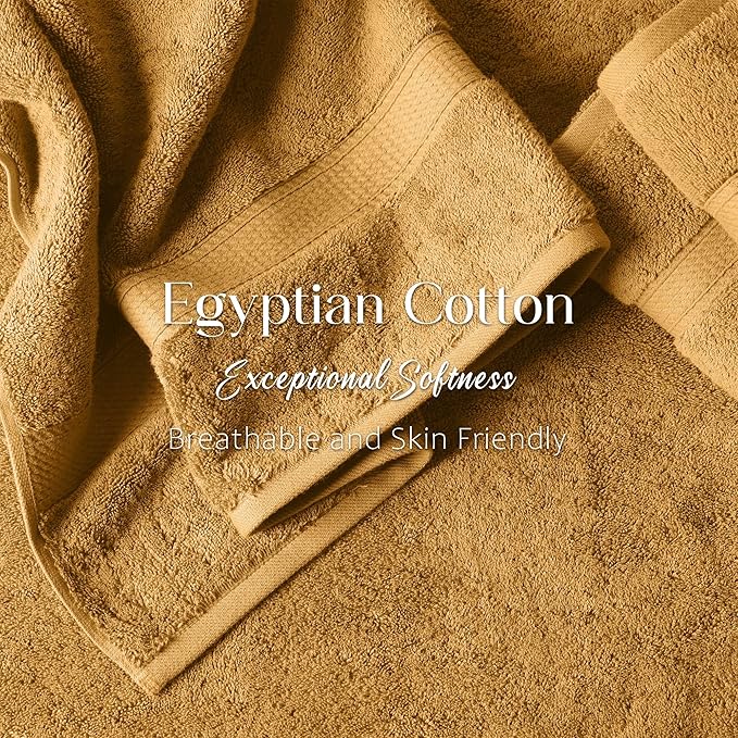 Superior Egyptian Cotton Pile 3-Piece Towel Set, Includes 1 Bath, 1 Hand - Image 5