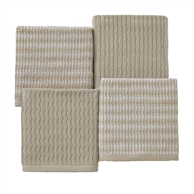 SKL Home Longborough 100% Turkish Cotton Premium 4-Piece Washcloth Set - Image 2
