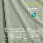 Lacoste Heritage 100% Supima Cotton Bath Sheet, Premium Super Soft Bath Towel - Image 3