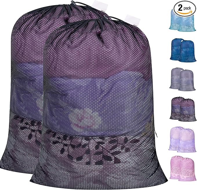 Polecasa Extra Heavy Duty Large Diamond Mesh Laundry Bags by Polecasa