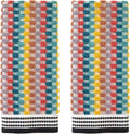SKL Home Mid-Century 100% Cotton Premium 2-Piece Hand Towel Set, 450 GSM by SKLHomebySaturdayKnightLtd