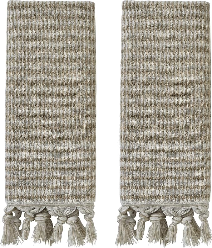 SKL Home Longborough 100% Turkish Cotton Premium 2-Piece Hand Towel Set by SKLHomebySaturdayKnightLtd