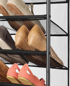 Whitmor 36 Pair Over-The-Door Rack-Gunmetal Gray Shoe Organizer - Image 4