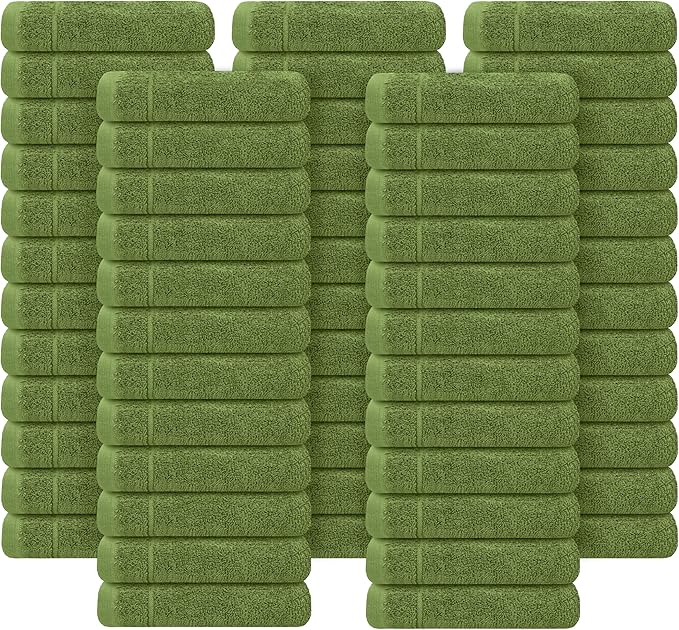 Tens Towels Pack of 60 Washcloths, 12 x 12 Inches, Lighter Weight, Quick to Dry - Image 9
