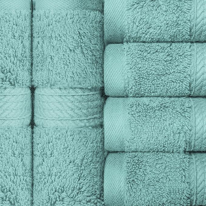 SUPERIOR Solid Egyptian Cotton Face Towel Set - Image 5