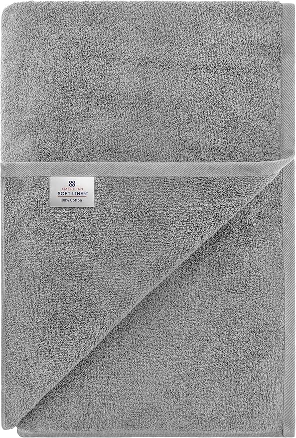 American Soft Linen 100% Cotton 600 GSM Turkish 40x80 Oversized Bath Towel Sheet - Image 6