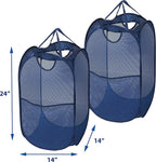 Simple Houseware Mesh Pop-Up Laundry Hamper Basket - Image 6
