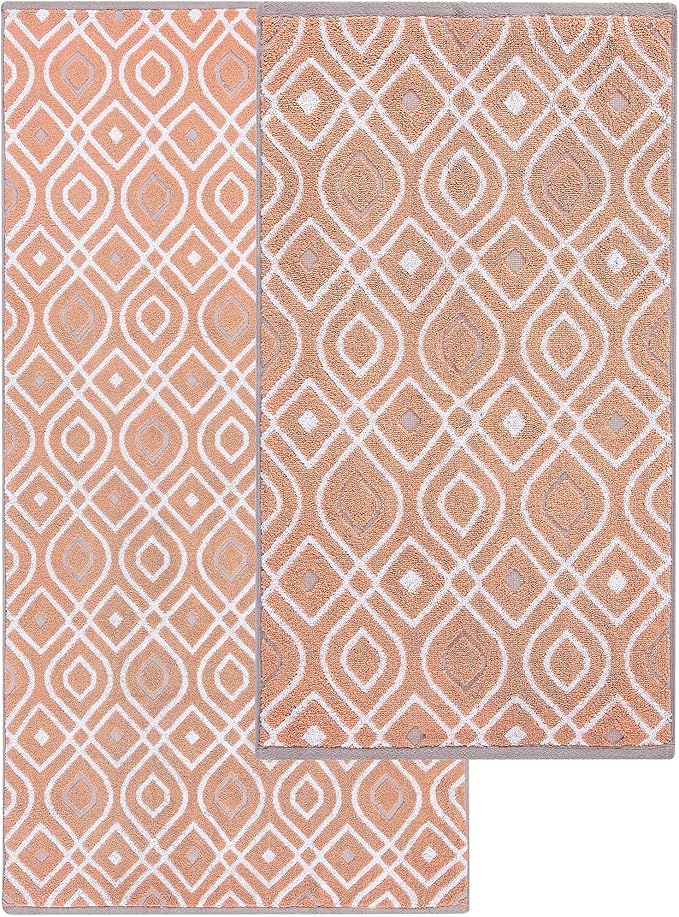 Modern Threads Oxford 6-Piece 100% Cotton Towel Set – Yarn Dyed Jacquard & - Image 5