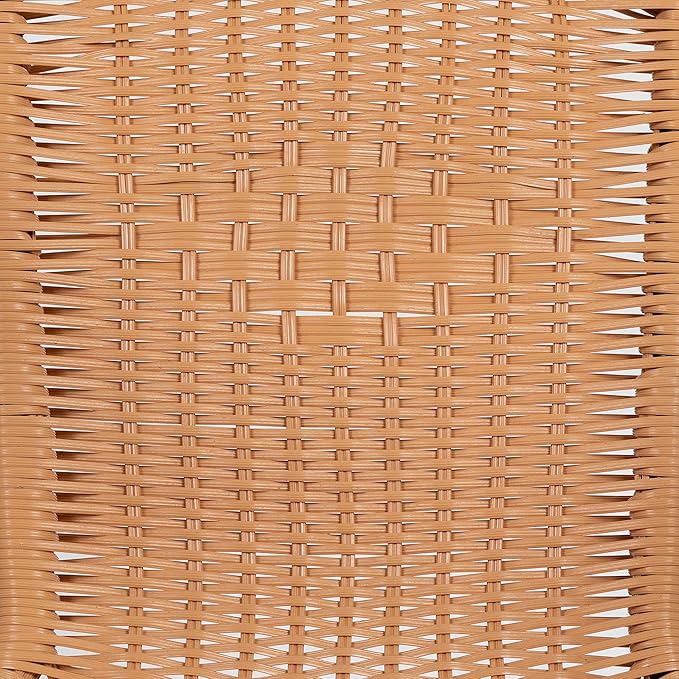 Flash Furniture Lila 2 Pack Beige Rattan Indoor-Outdoor Restaurant Stack Chair - Image 16