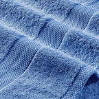 White Classic Wealuxe Light Blue Washcloths 24 Pack - Image 8