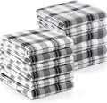 Utopia Towels Black & White Dish Towels 100% Ring Spun Cotton Highly Absorbent by UTOPIATOWELS