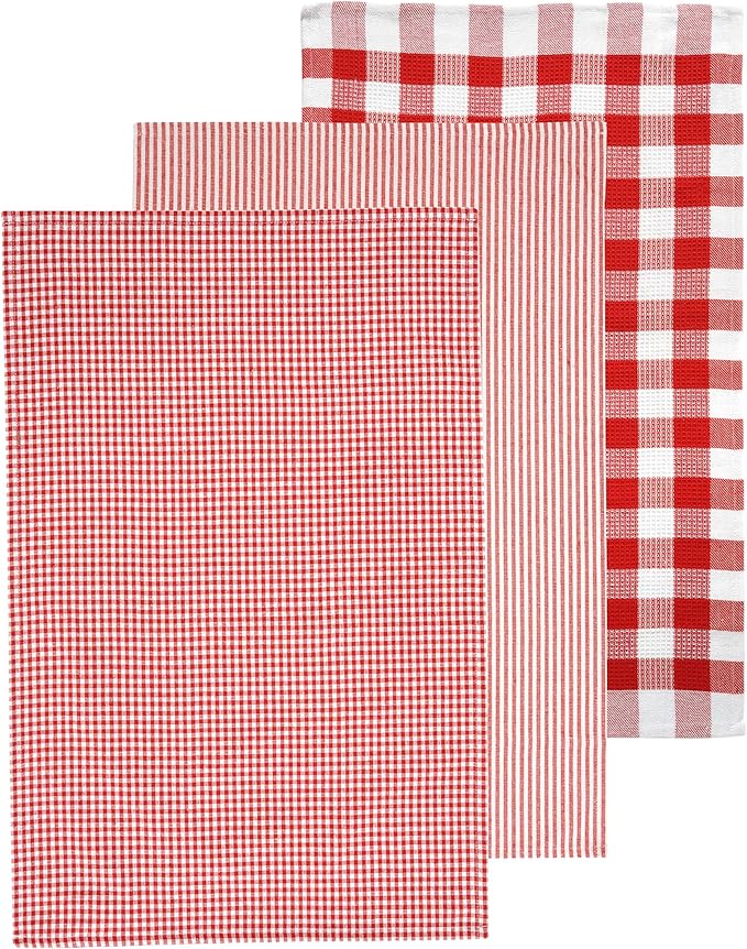 Casa Platino 6PC Kitchen Towels Set, Summer Kitchen Towels, Cotton Absorbent - Image 2