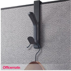 Officemate Double Coat Hooks for Cubicle Panels, Adjustable 1.25-3.5 Inch - Image 6