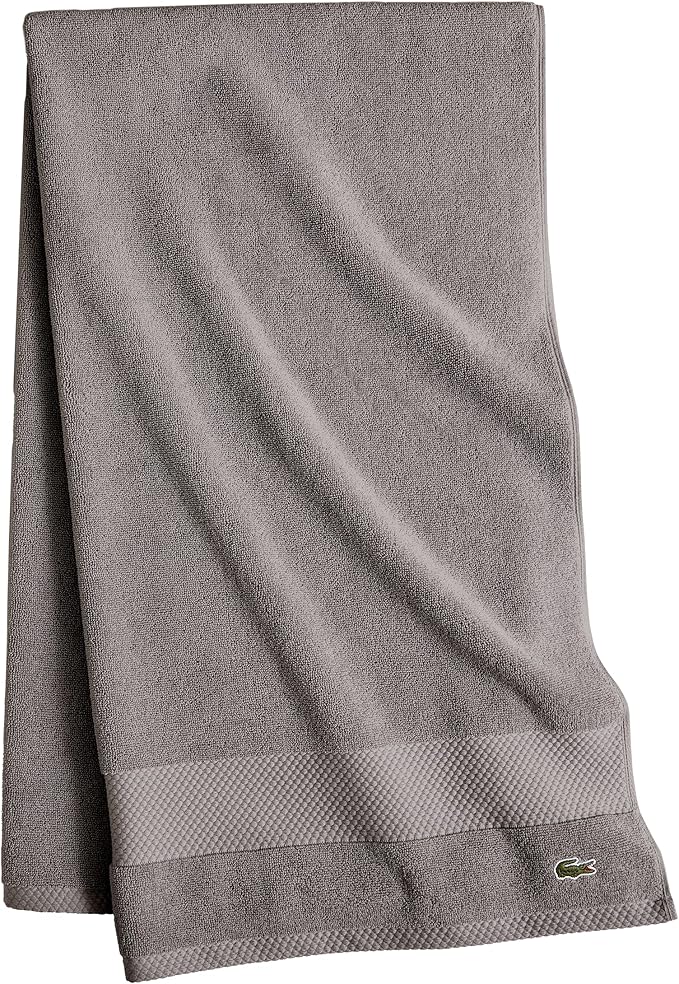 Lacoste Heritage 100% Supima Cotton Bath Sheet, Premium Super Soft Bath Towel - Image 4